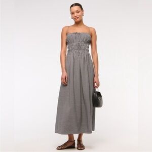 Abercrombie & Fitch Black and White Gingham Maxi Dress